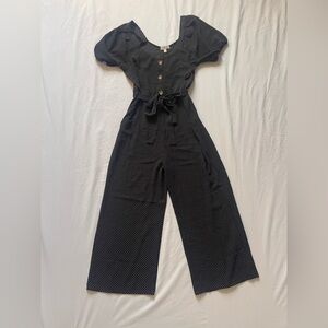 Black and White Polka Dot Jumpsuit